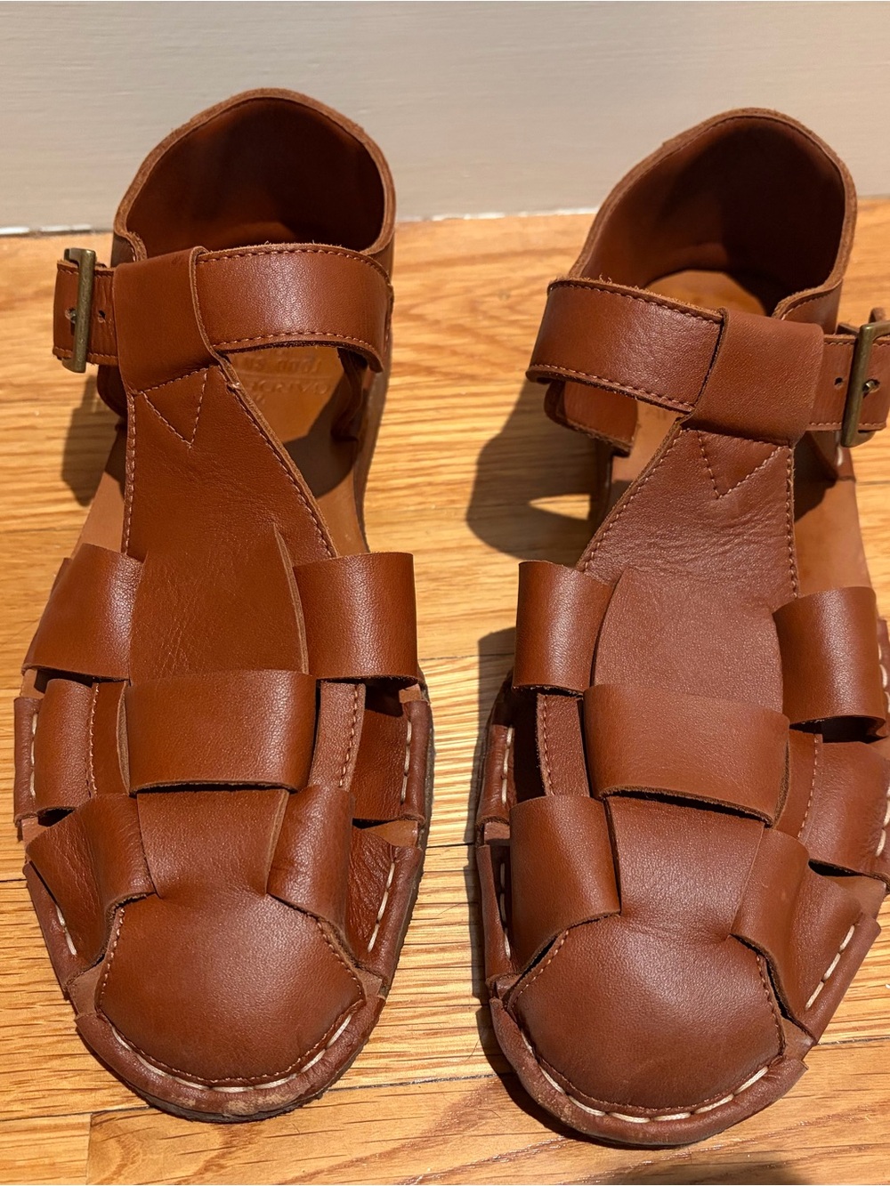 Todd Snyder x Gardenheir Leather Fisherman Sandals / Size 42 / Made in Italy